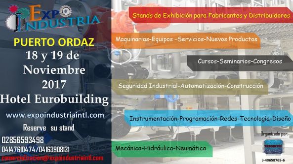 Expo Industria Puerto Ordaz 2017 poster 1024x576px